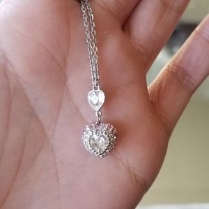 Swarovski pink and white crystle necklace